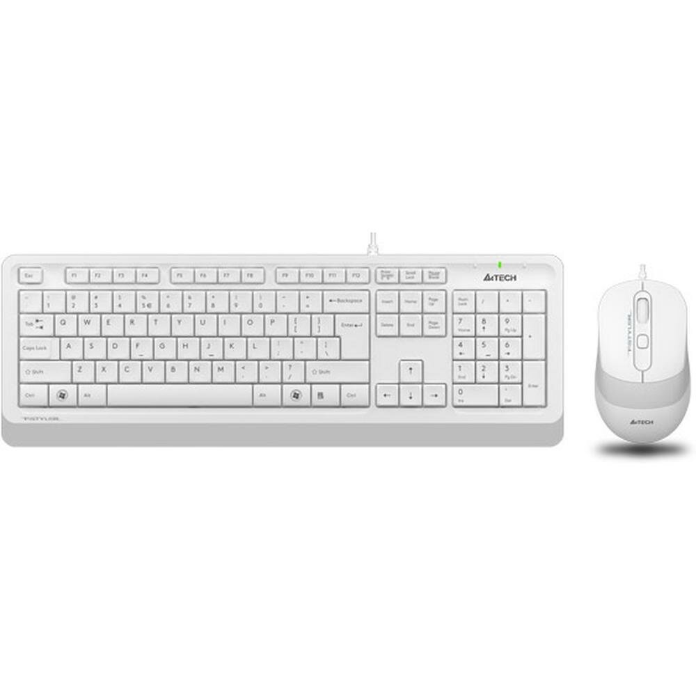 Комплект проводной A4Tech Fstyler F1010 White/Grey