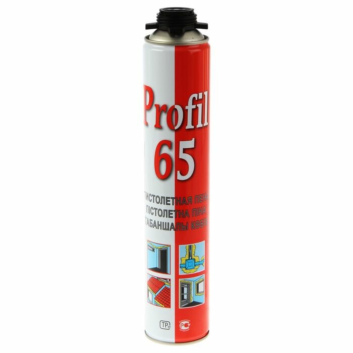 SOUDAL Пена монтажная Soudal Profil 65, пистолетная, летняя, до 65 л, 820 мл