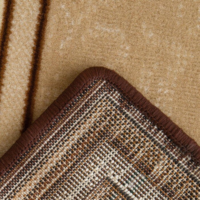 Ковер Люберецкие ковры "Мокко", прямоугольный, 80х150 см, полипропилен 100%, джут - фотография № 2