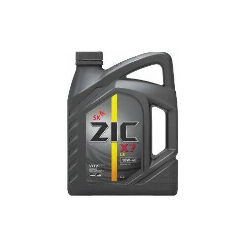 Моторное масло ZIC X7 LS, 10W-40, 4л, синтетическое [162620]