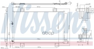 Радиатор Кондиционера Toyota Highlander 08- Nissens арт. 940640