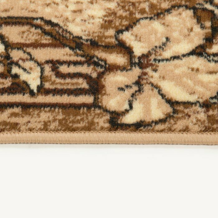 Люберецкие ковры Ковер Мокко прямоугольный 50х80 см, ПП 100%, джут - фотография № 2