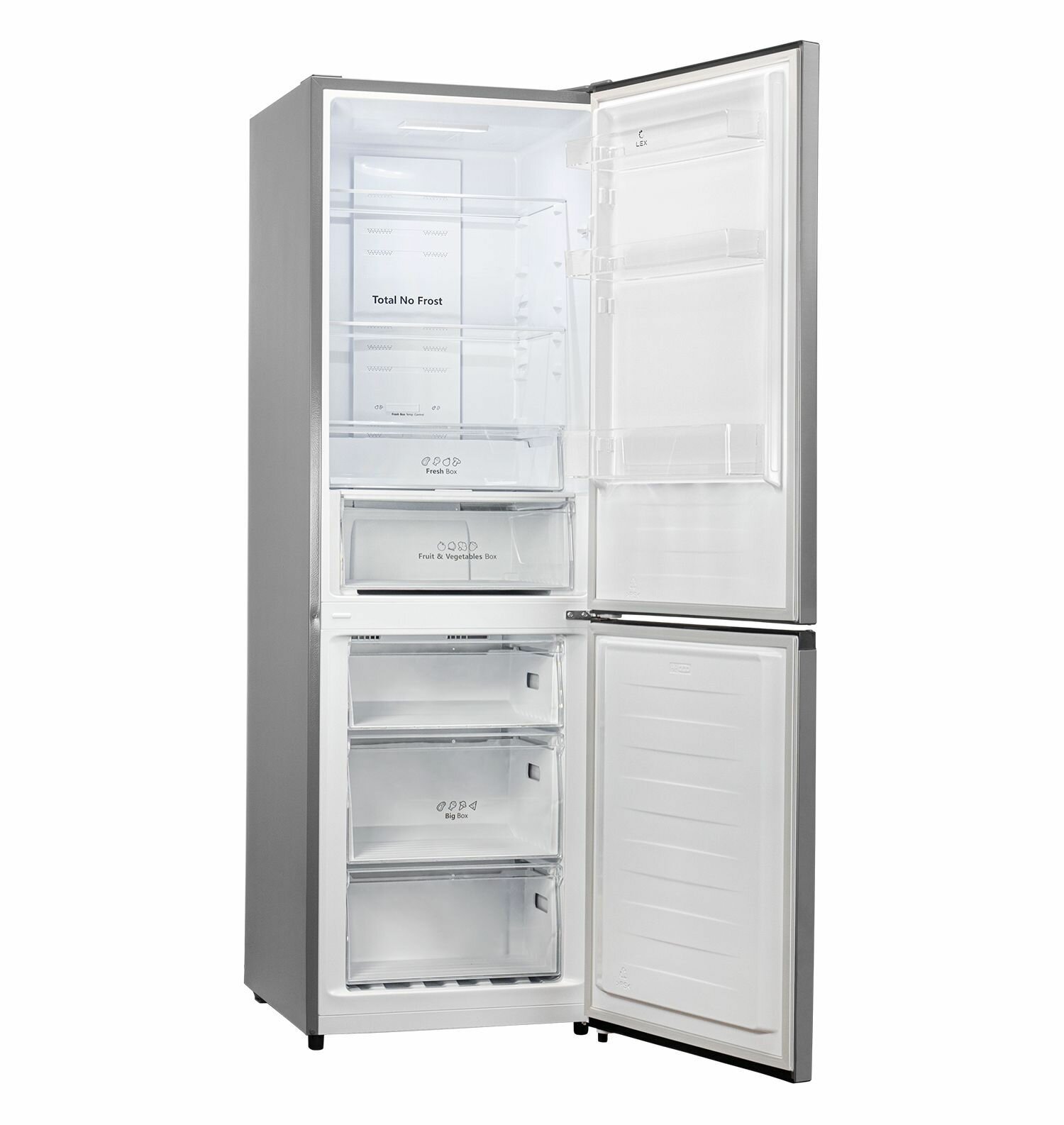Холодильник LEX RFS 203 NF IX, двухкамерный, нержавеющая сталь - фото №7