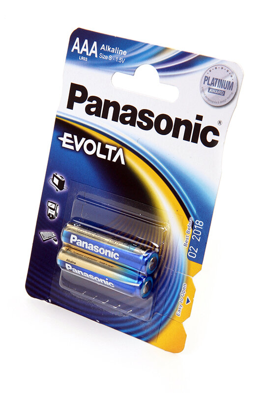 Panasonic Батарейка Panasonic EVOLTA LR03EGE/2BP, 2шт