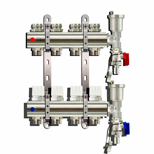 Распределительный коллектор на 4 контуров Tim (KB004)