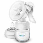 Ручной молокоотсос с бутылочкой Philips Avent Natural SCF330/20 - изображение