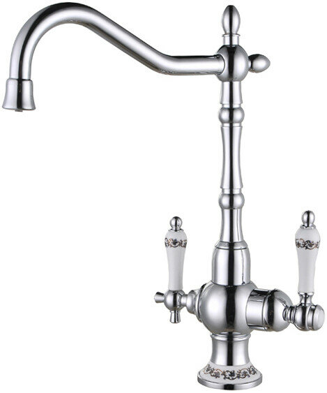 Смеситель ZorG Clean Water ZR 336 YF-50 для кухонной мойки, хром