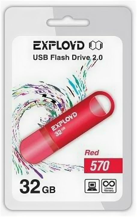 USB flash накопитель Exployd 570 32GB красный