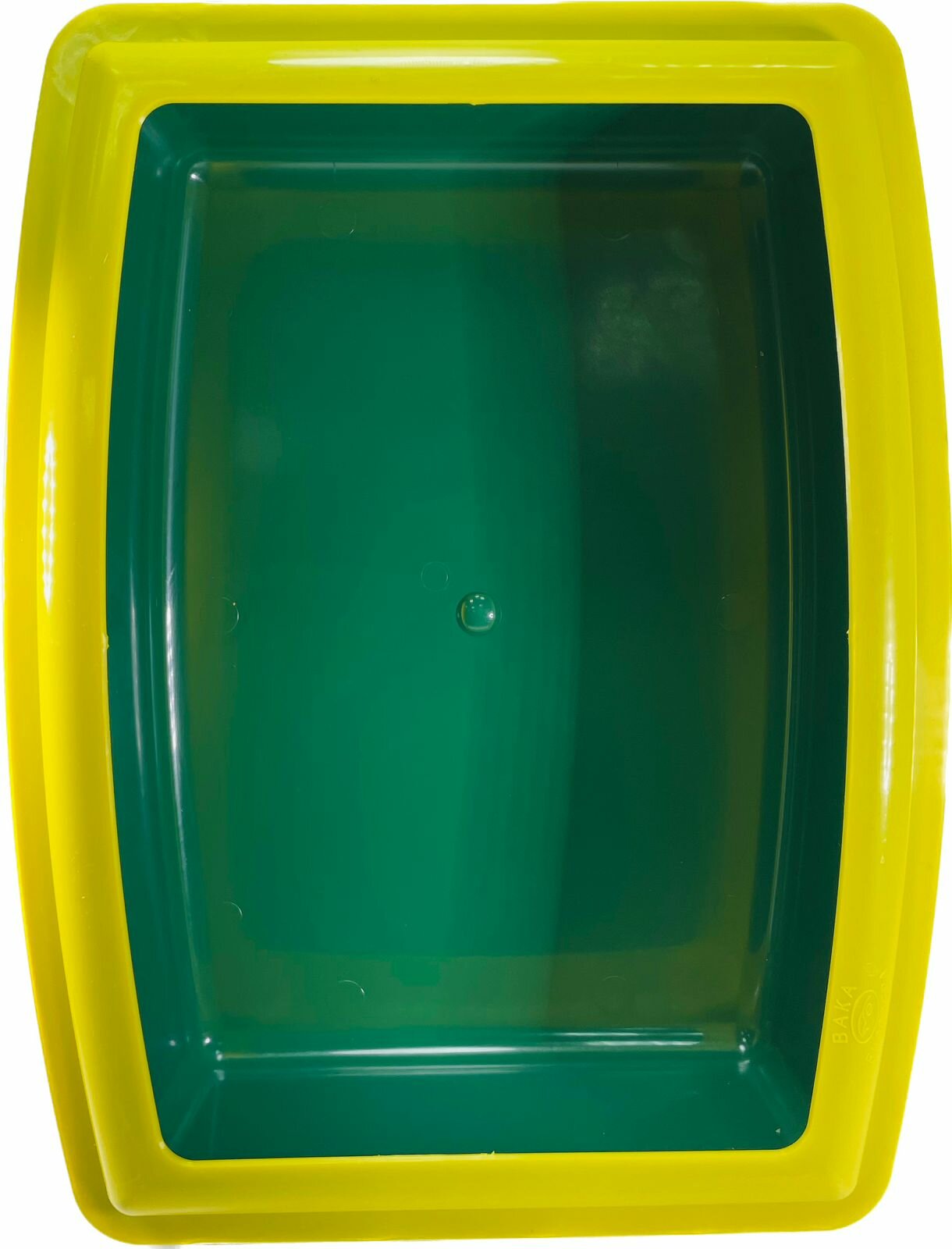 Вака 53945 Туалет (лоток) для кошек глубокий (с бортиком, зелёный, 42,5х33х11см) - фотография № 4