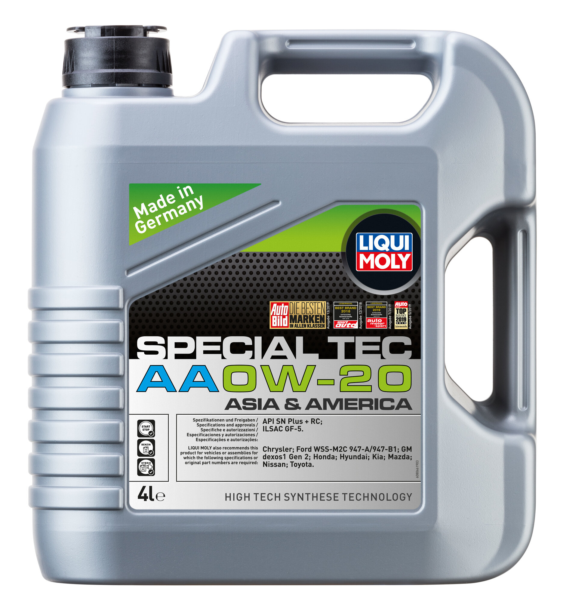 Масло моторное Liqui Moly Special Tec AA 0W-20 4 л синт.