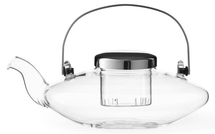 VIVA Scandinavia Infusion™ Чайник заварочный плоский с ситечком 0,58 л, стекло