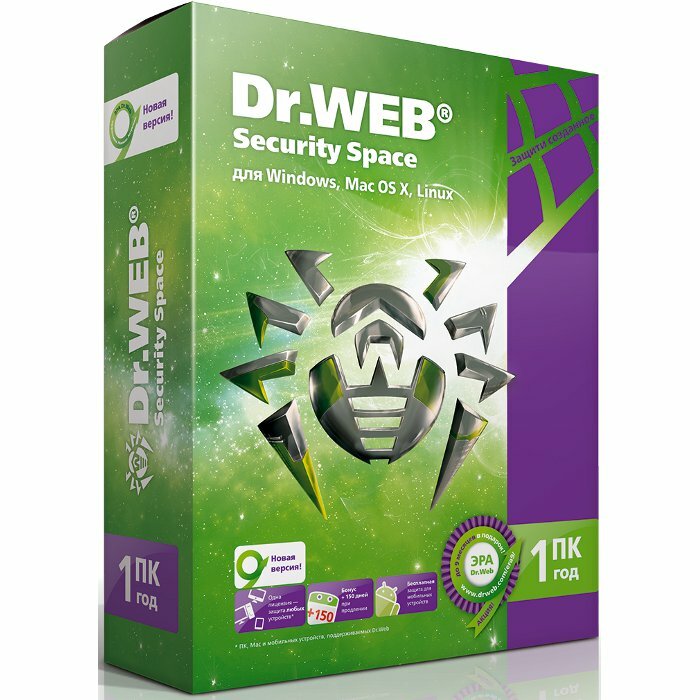 Антивирус DR.WEB Security Space , картонная упаковка, на 12 месяцa, на 1 ПК ( AHW-B-12M-1-A2 )