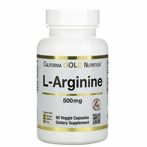 California Gold Nutrition L-Arginine 500 mg 60 вегетарианских капсул