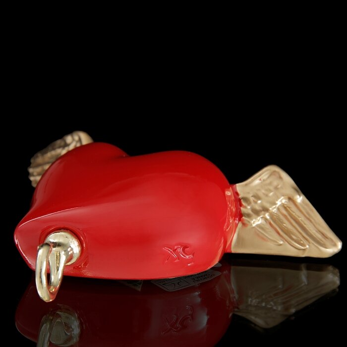 Вешалка "Сердце с крыльями" красная, 11 × 3 × 10 см - фотография № 2