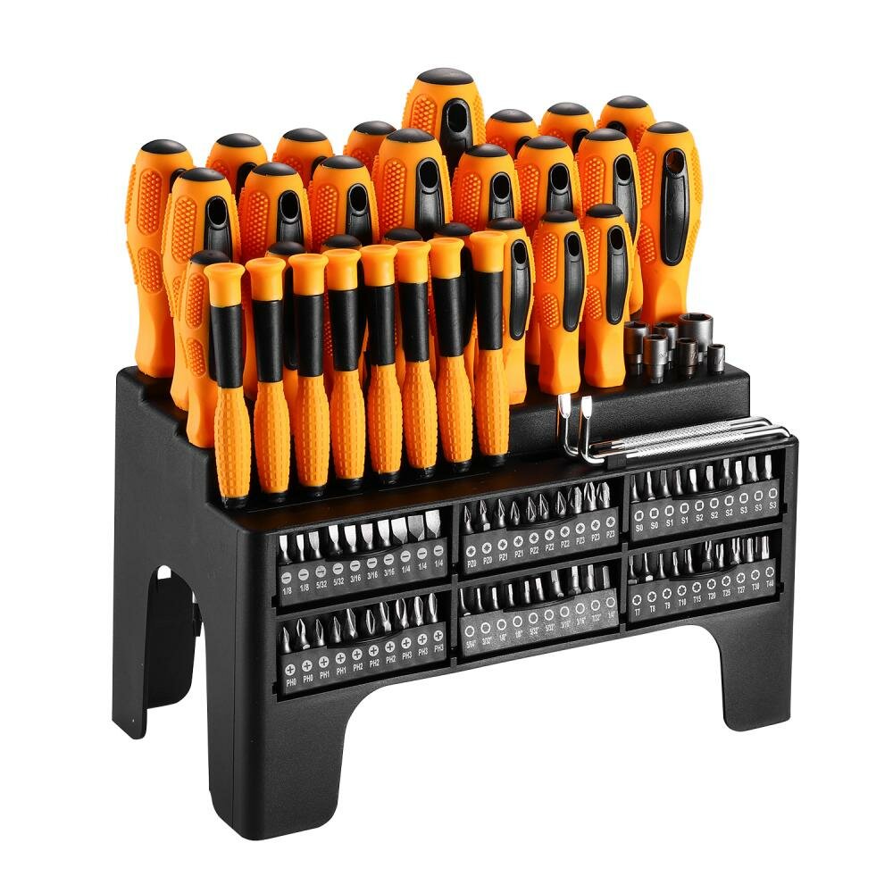 фото Набор профессиональных отверток и бит DEKO SS100 с удобной подставкой (100 предметов) 065-0607