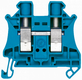 фото Проходная клеммная колодка с винтовыми клеммами