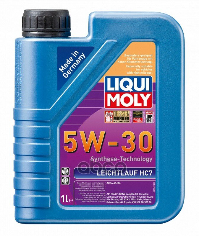 Liqui moly Масло Моторное Нс-Синтетическое Leichtlauf Hc 7 5w-30 1л