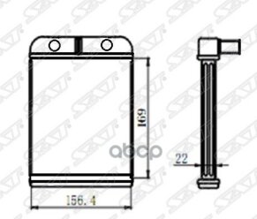 St-Ka40-395-0 Радиатор Отопителя Kia Spectra/Sephia/Shuma Салона Sat арт. STKA403950