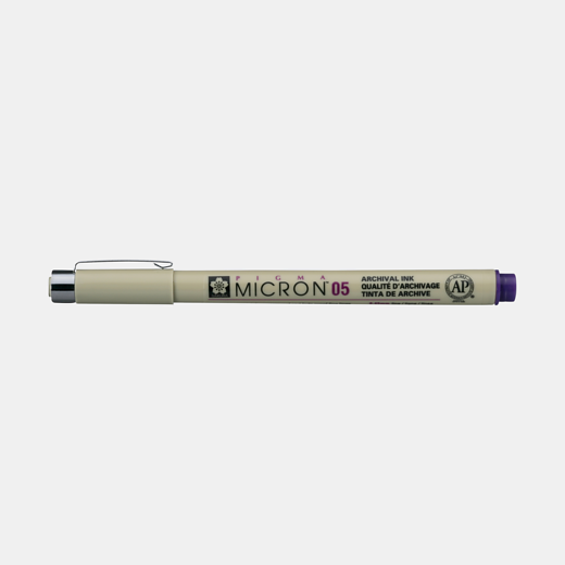 Линер Sakura Pigma Micron, толщина 0,2 мм, фиолетовый 24