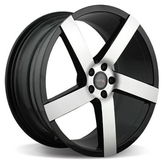 Колесный диск vissol v-080r 8.5x19/5x114.3 et15 d73.1 black-with-machined-face