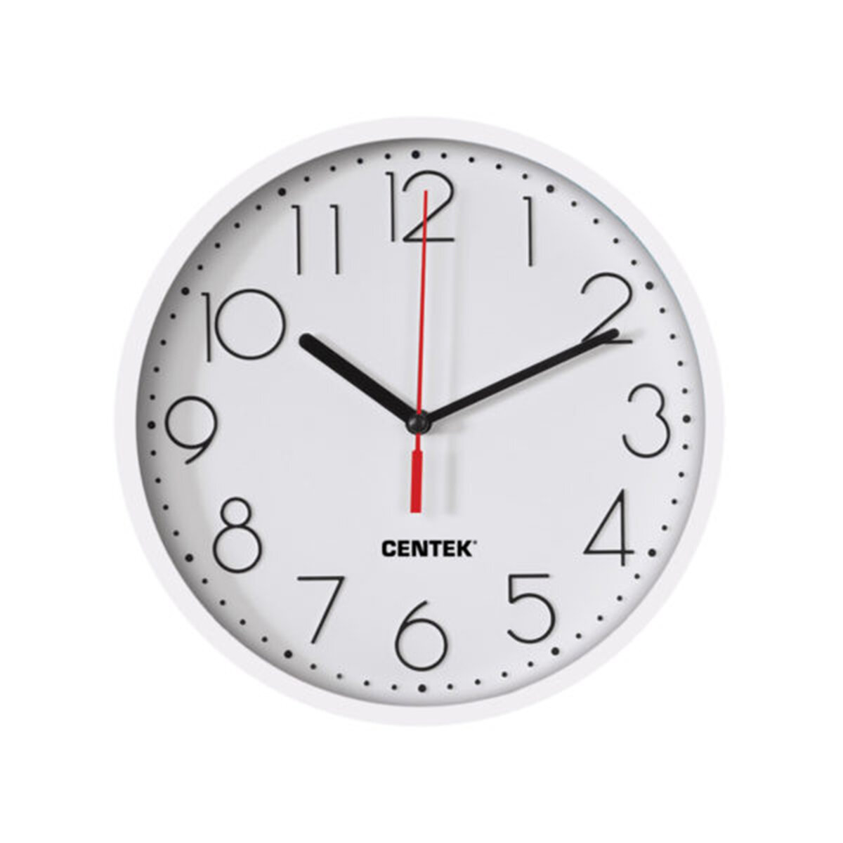 Часы настенные кварцевые Centek CT-7105 White