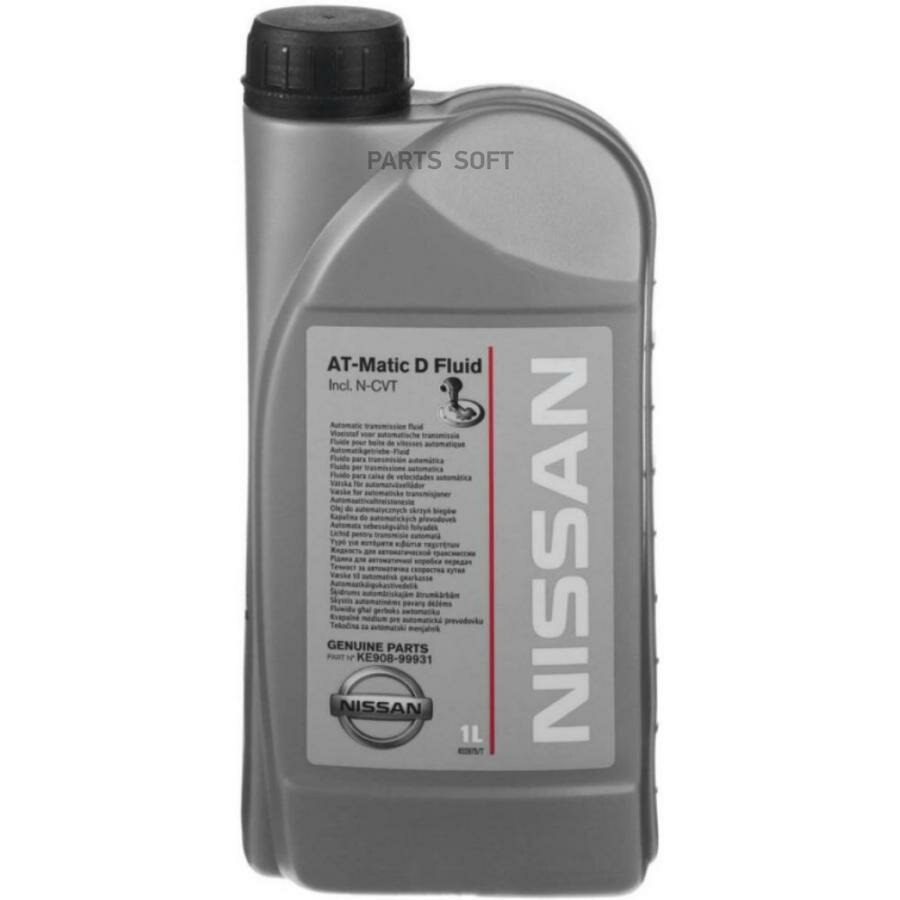 NISSAN KE908-99931R Масло трансмиссионное Nissan MATIC FLUID D 1 л KE908-99931R