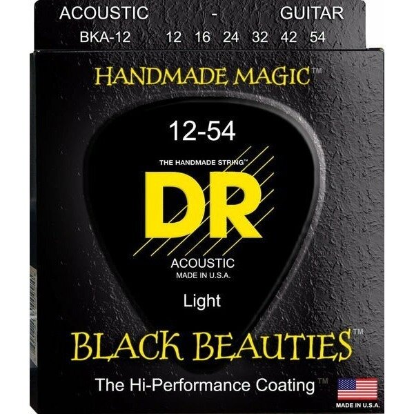 DR BKA-12 BLACK BEAUTIES Струны для акустической гитары