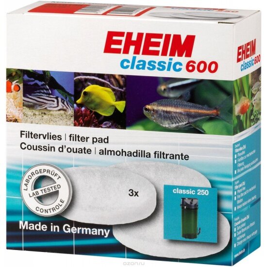 Губка для фильтра EHEIM Classic 600 2217 (3шт.) белая