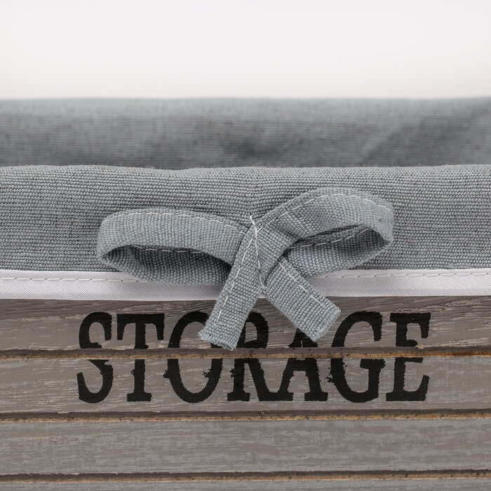Доляна Корзина для хранения Доляна Storage, 20×11×9 см, малая, цвет серый - фотография № 2