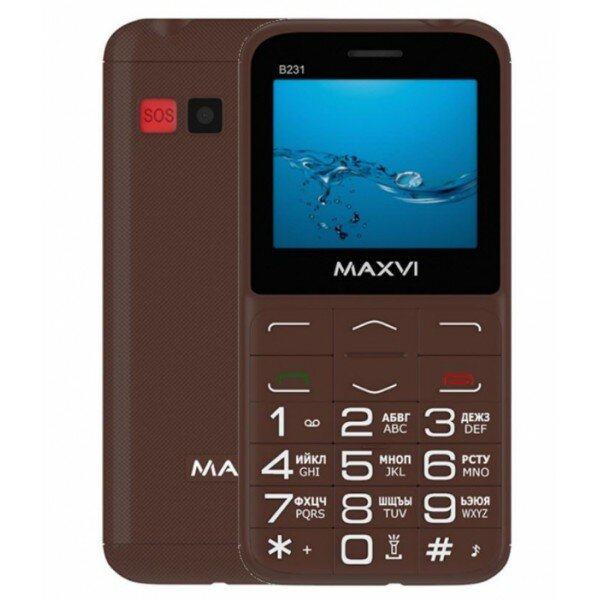 Мобильный телефон Maxvi B231 brown