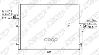 Радиатор Кондиционера Ssang Yong Kyron/Actyon/Actyon Sports 05-11 Sat арт. STSY013940