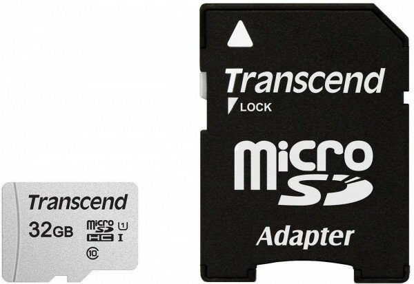 Карта памяти Transcend 32GB microSDHC TS32GUSD300S-A