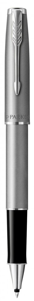 Ручка роллер Parker Sonnet T546 Stainless Steel CT, стержень: F, цвет чернил: black, в подарочной упаковке