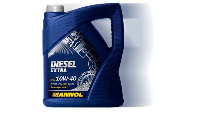 MANNOL Diesel Extra SAE 10W-40 API CH-4/SL; ACEA B4/A3 (5л.) П/синт.моторное масло