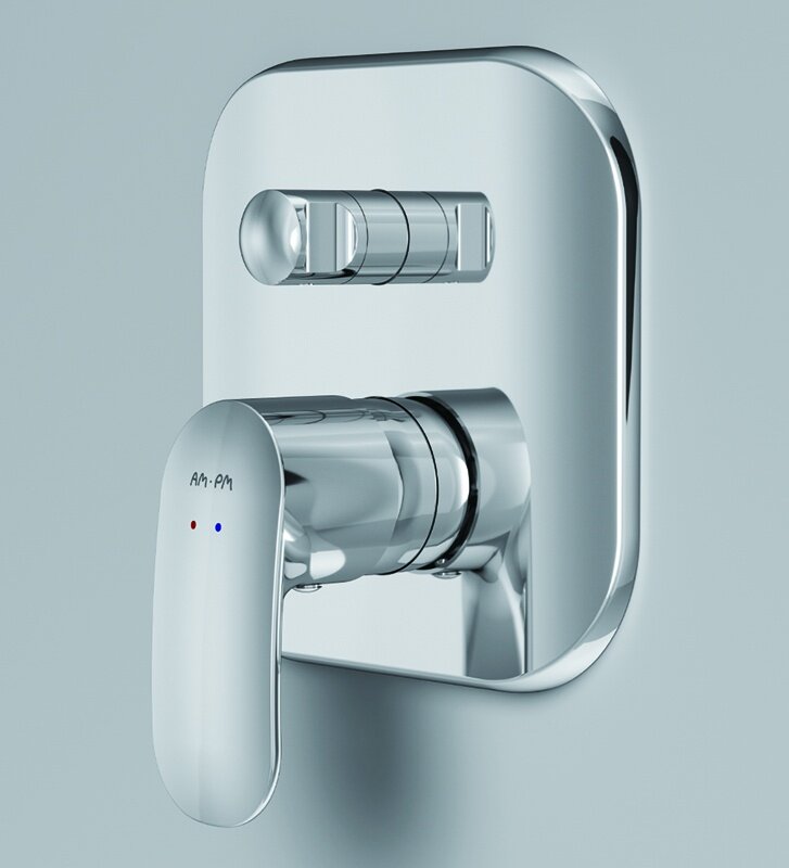 Am.Pm Смеситель Sensation F3085000 для ванны и душа, встраиваемый, внешняя часть