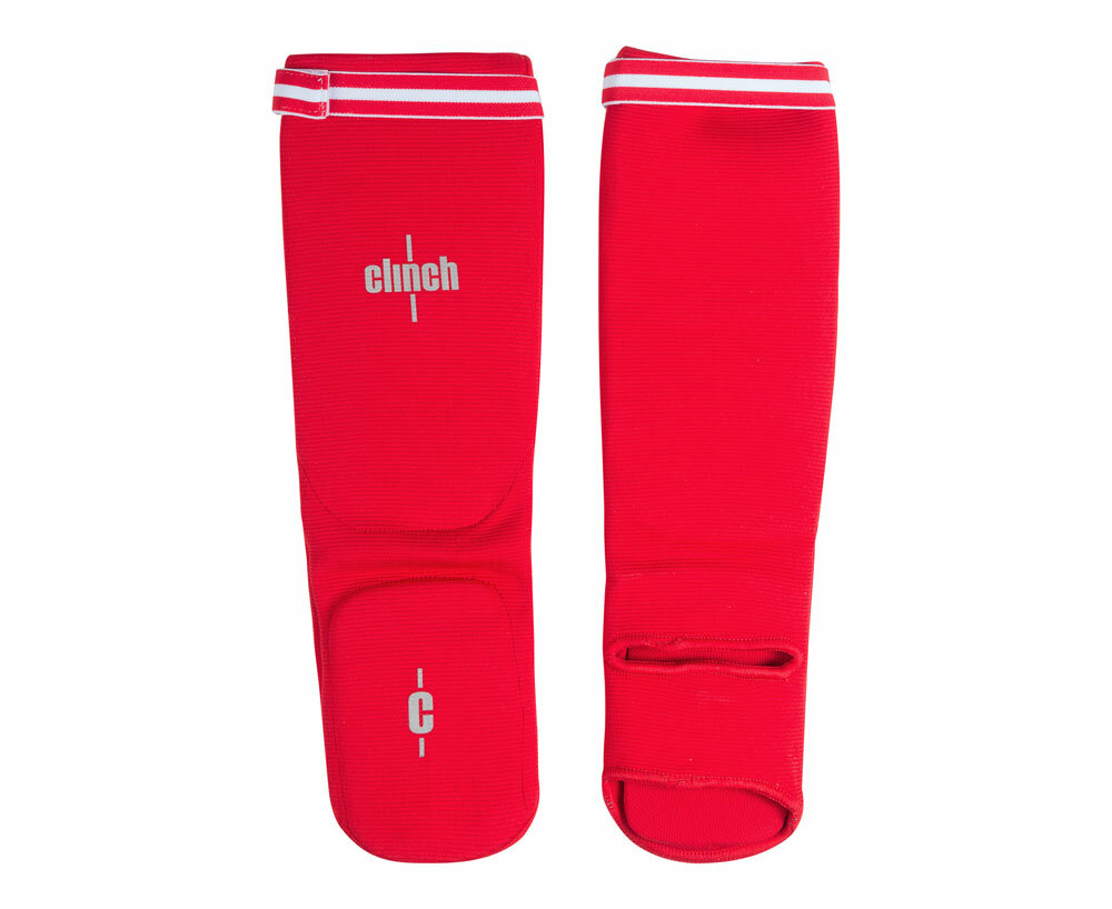 Защита голени-стопы: Защита голени и стопы Clinch Shin Instep Protector красная, размер M, артикул C508