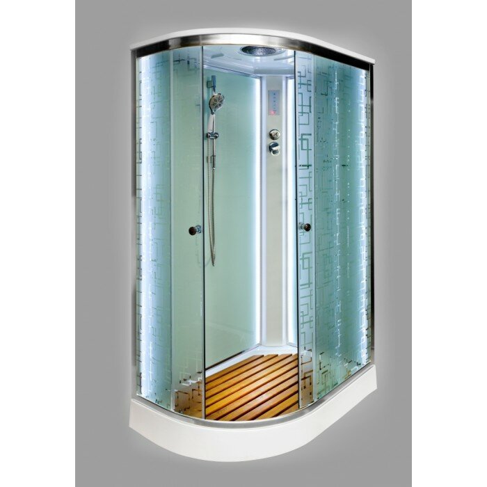 Душевая кабина Deto EM 1512 R LED с электрикой