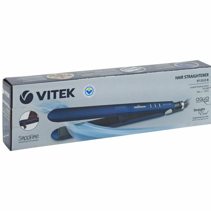 Выпрямитель Vitek VT-2315 B, синий - фотография № 4