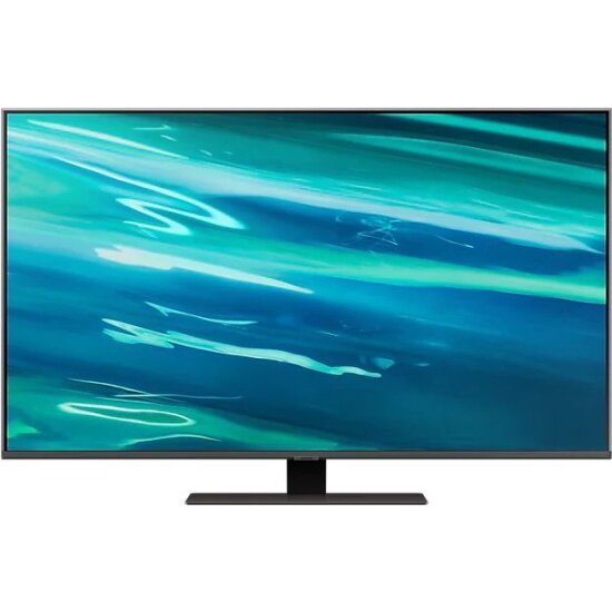 Телевизор SAMSUNG QE50Q80AAUXRU, QLED, 4K Ultra HD, черный