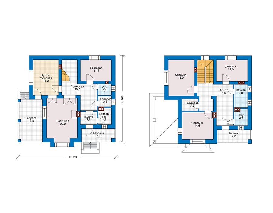 Проект дома Plans-43-10 (151 кв.м, кирпич) - фотография № 3