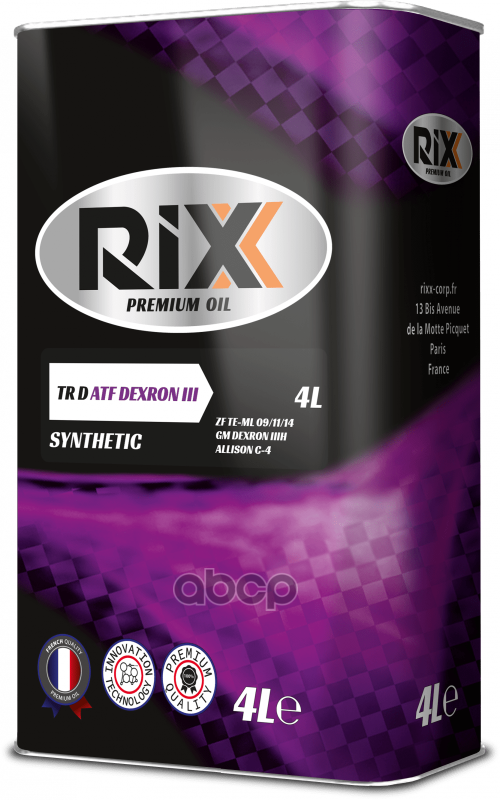 Rixx Dexron Iii 4Л RIXX арт. RX0002ATX