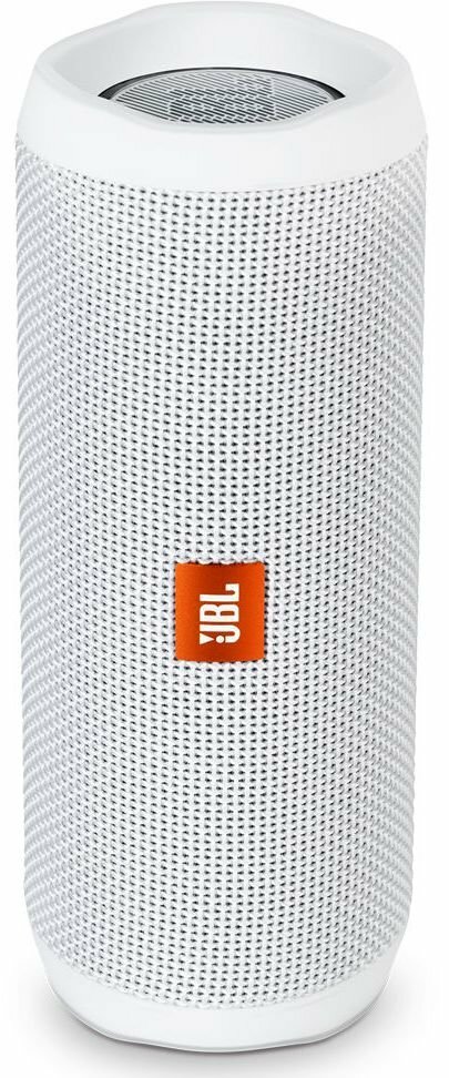 Акустическая система JBL FLIP 4 WHITE (JBLFLIP4WHT) 2x8w, Bluetooth, влагозащищенный корпус, 12 ч работы