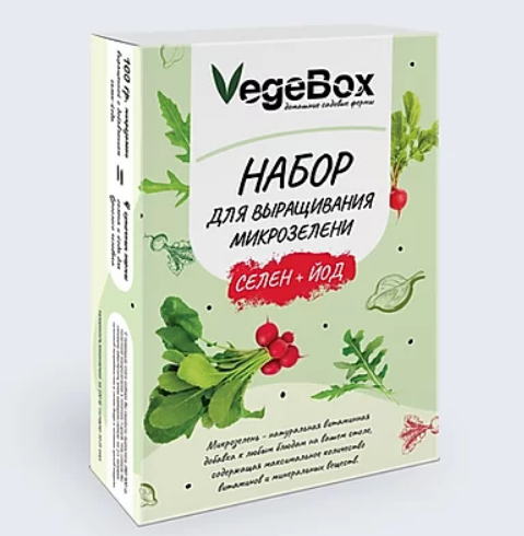 VegeBox Набор Vegebox для выращивания микрозелени микс Руккола - Горчица - Редис