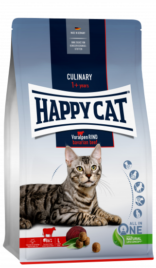 Happy cat Culinary корм для взрослых кошек с альпийской говядиной - фотография № 1