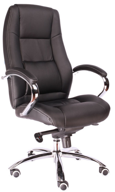 Компьютерное кресло для руководителя Everprof Kron M кожа черный