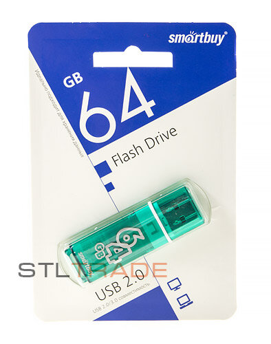 SB64GBGS-G, 64GB USB Glossy зеленая, SmartBuy