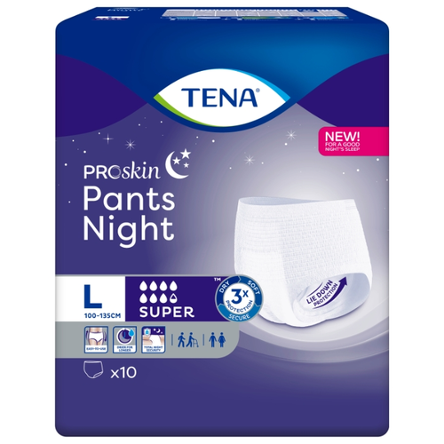 Tena Pants Night Super /     -  , L, 10 .