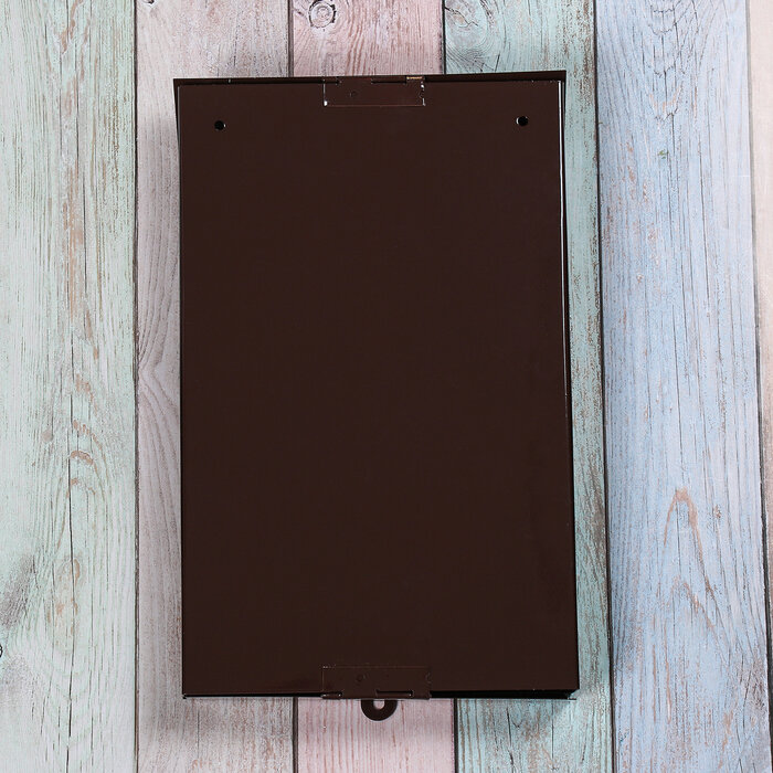 Freshline Ящик почтовый без замка (с петлёй), вертикальный, коричневый - фотография № 4