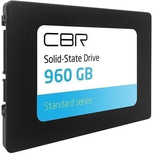 Твердотельный накопитель SSD 2.5" 960 Gb CBR Standard Read 545Mb/s Write 495Mb/s 3D NAND TLC SSD-960GB-2.5-ST21