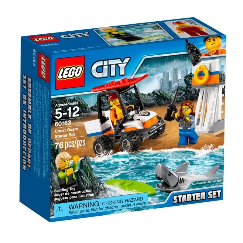 Lego Конструктор LEGO City 60163 Набор для начинающих береговых охранников